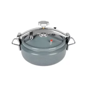 SHORT ALUMINUM PRESSURE COOKER CERAMIC COATE