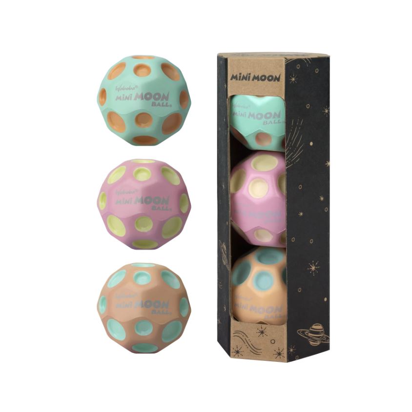 Waboba Mini Moon Ball Wrap - Hyper Bouncing Balls - Blue Outdoors
