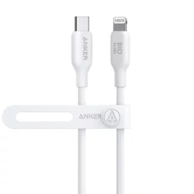 Anker 542 USB-C to Lightning Cable (Bio-Based) (0.9m/3ft) -White