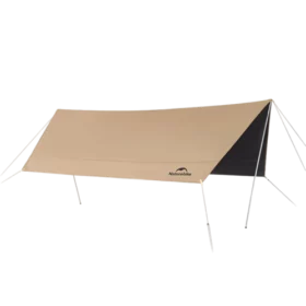 Naturehike Cloud Skies Awning Canopy Lite - Dark Brown Hexagon Vinyl-S (400*292)