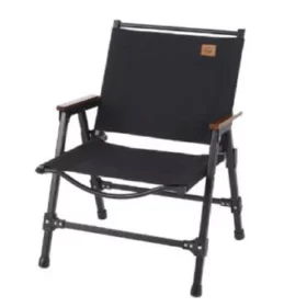 Naturehike Twilight Outdoor Aluminum Alloy Foldable Chair - Black (Large)