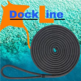 Double Braided Rope / Dock Line black