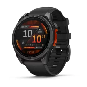 fēnix® 8 – 47 mm, AMOLED Slate grey with Black silicone band