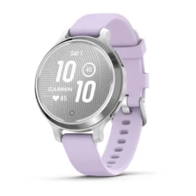 Garmin Lily® 2 Active Silver with Purple Jasmine Silicone Band