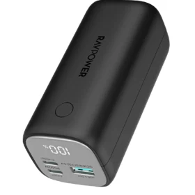 RAVPower RP-PB208 mini 14000mAhPD30W 3-Port Portable Power Bank Black Global Version