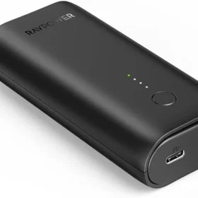 RAVPower RP-PB205DGR 10000mAh PD+QC 20W Power Bank Black