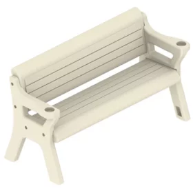 WAVE ARMOR - BENCH 5 FOOT PEBBLE BEACH